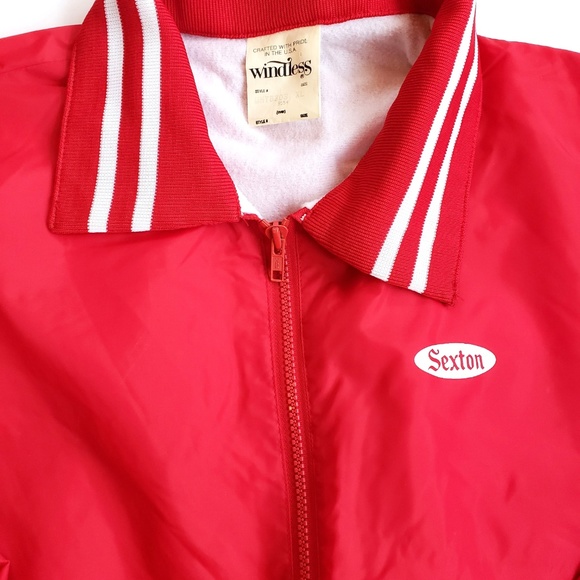 VINTAGE SEXTON 1/4 ZIP WIND BOMBER JACKET - Picture 3 of 8